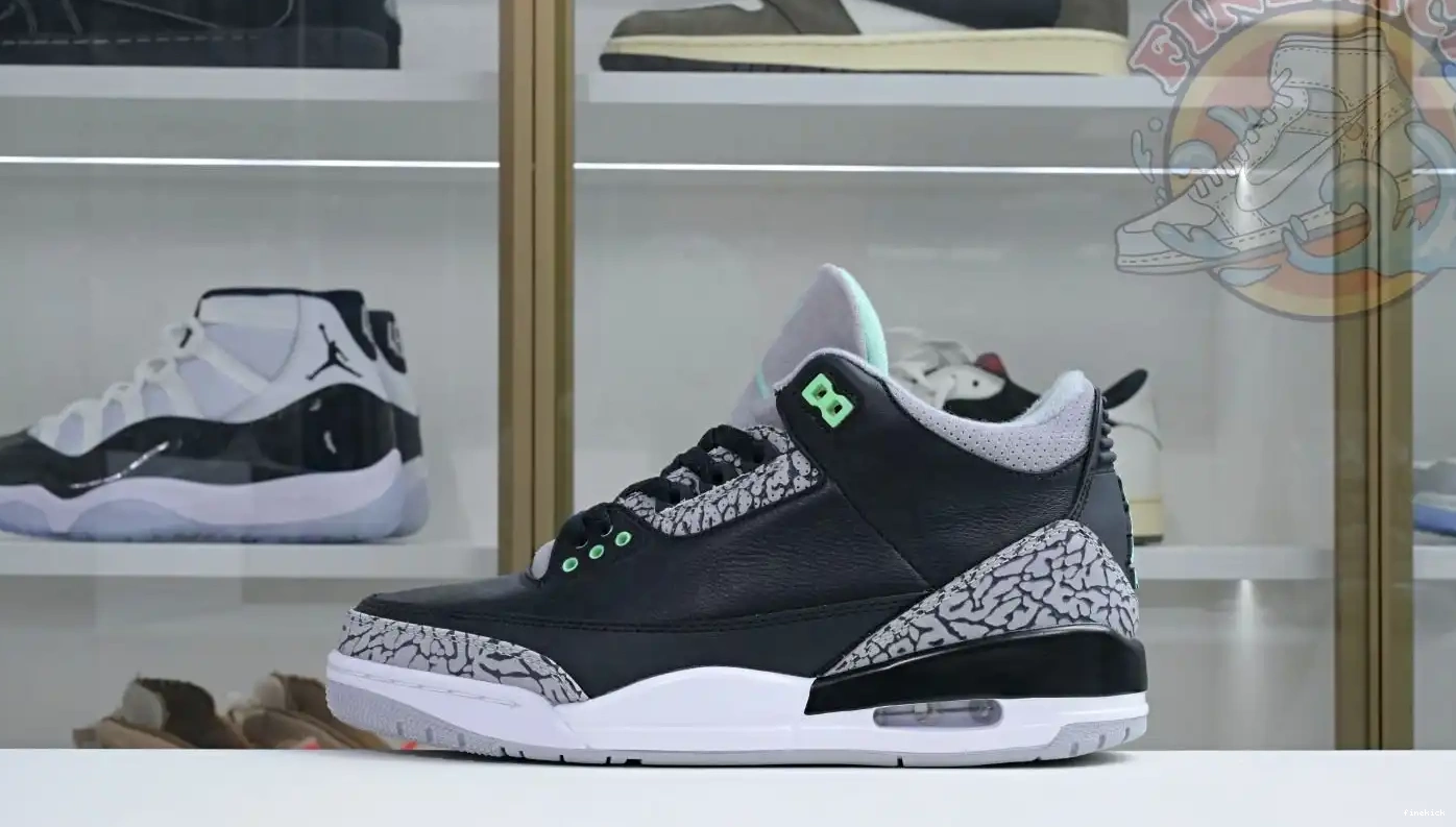 Green Glow Air Jordan 3 0613